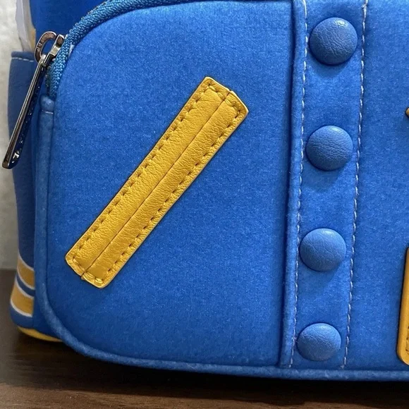 Loungefly X Los Angeles Chargers Mini Backpack LA Bolt Varsity Jacket Style - Picture 9 of 11